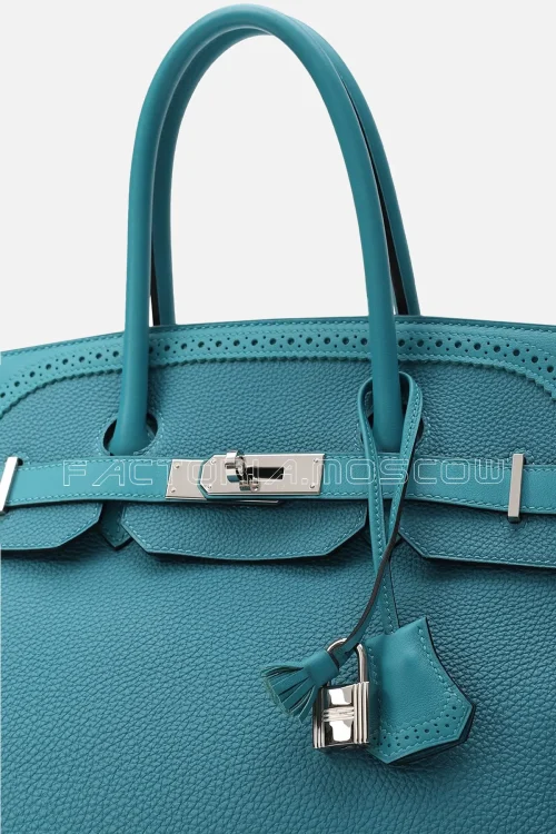 Hermes Birkin 35 Ghillies Swift/Togo Colour Turquoise PHW
