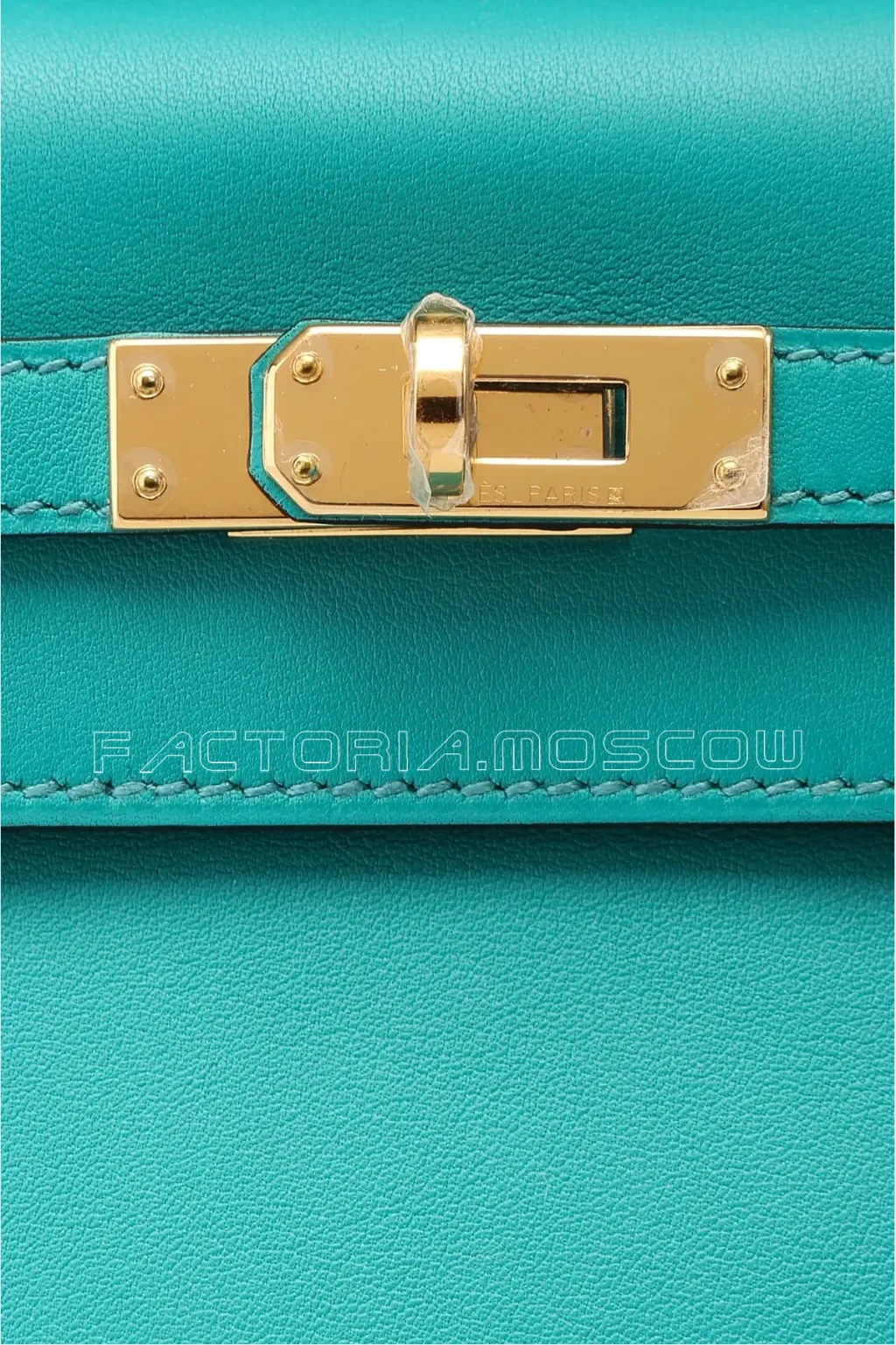 Hermes Kelly Pochette Swift Colour Bleu Paon GHW