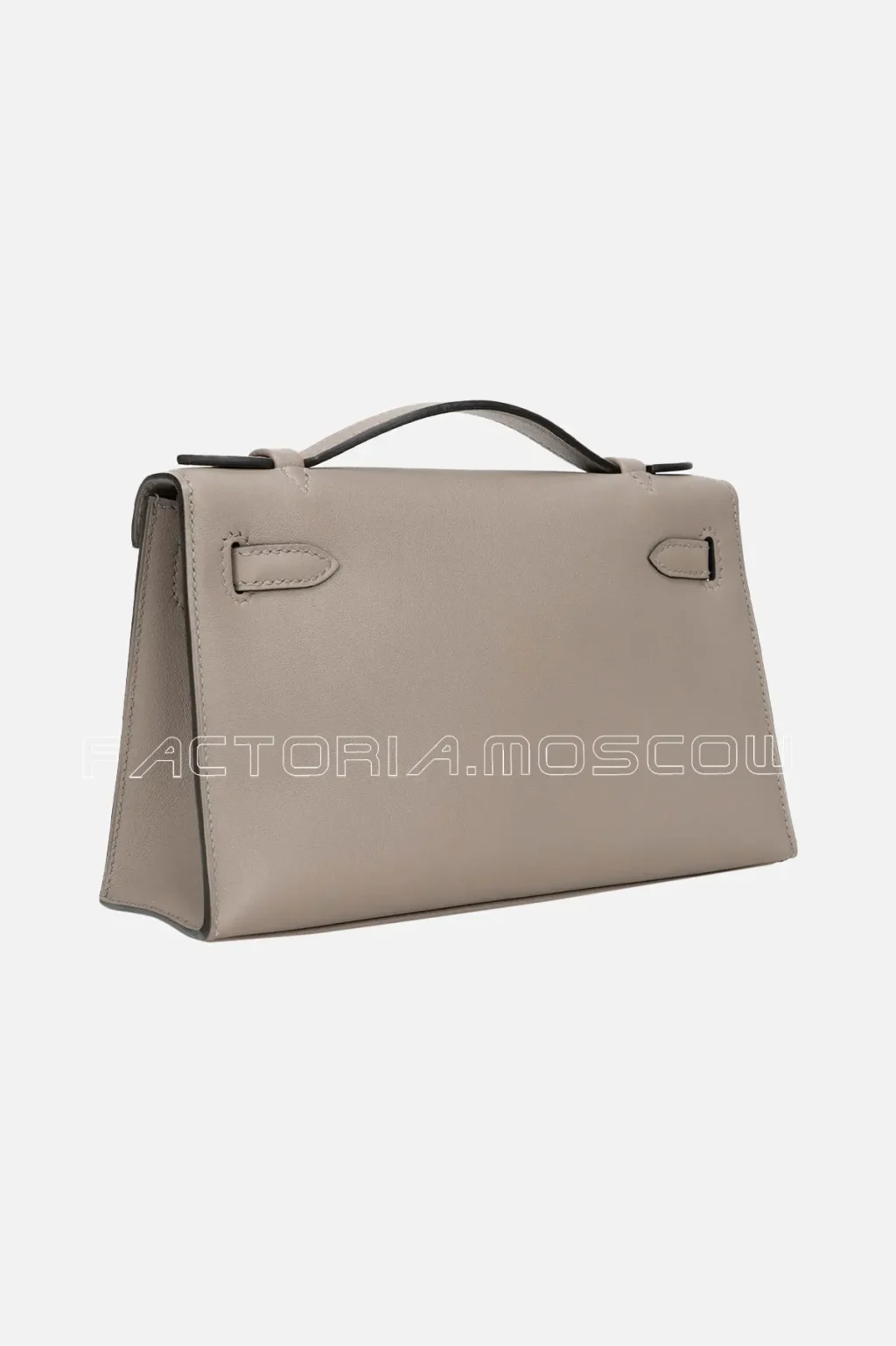 Hermès Kelly Pochette Swift Colour Gris Asphalte PHW