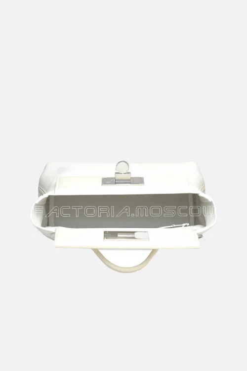 Hermes 24/24 Mini White Evercolor/Nata Swift PHW