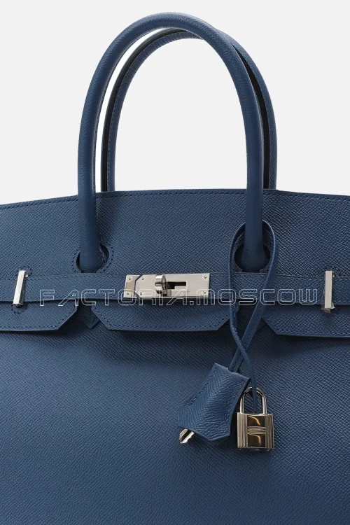 Hermes Birkin 35 Epsom Colour Deep Blue PHW