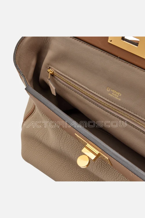 Hermes 24/24 29 Etain/Etoupe Evercolor GHW