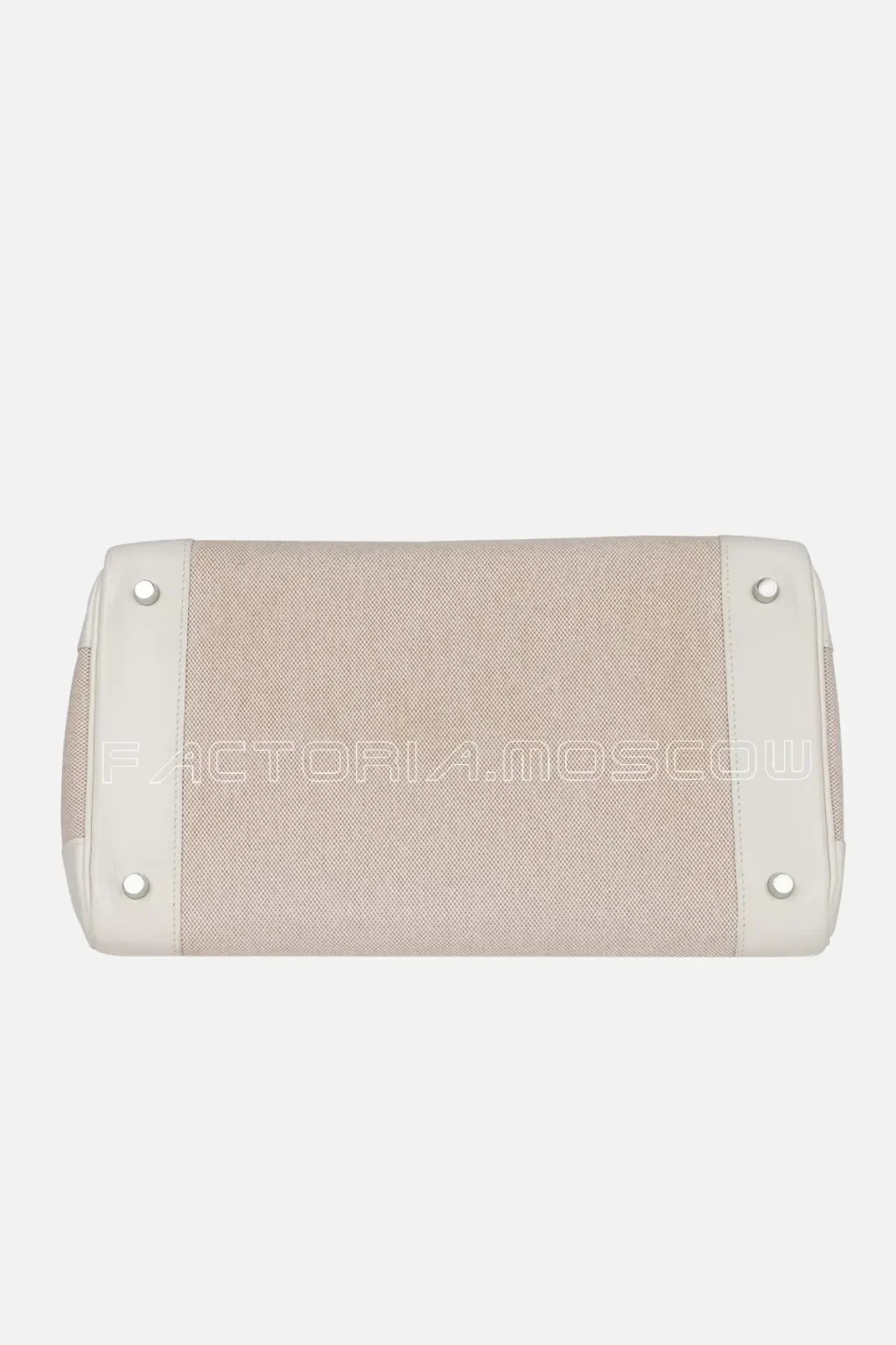 Hermès Birkin 35 Barenia And Toile H Colour White PHW