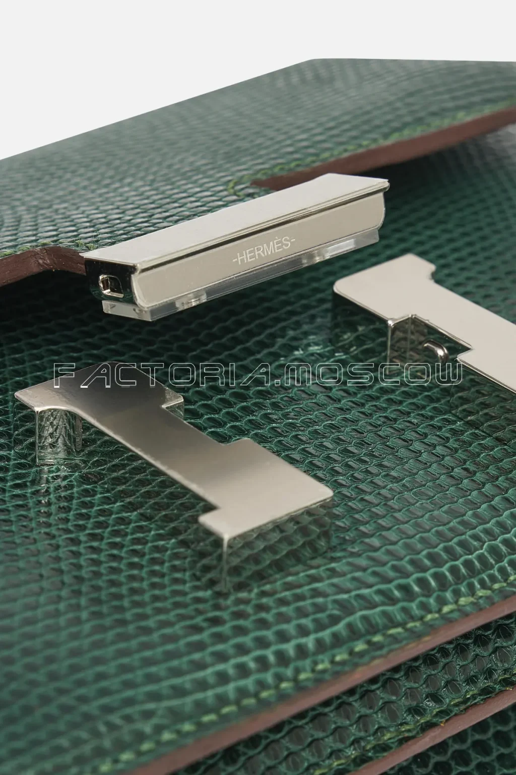 Hermès Constance 18 Lizard Vert Emeraude Matte Hardware Pallladium