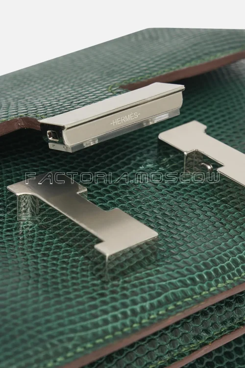 Hermès Constance 18 Lizard Vert Emeraude Matte Hardware Pallladium