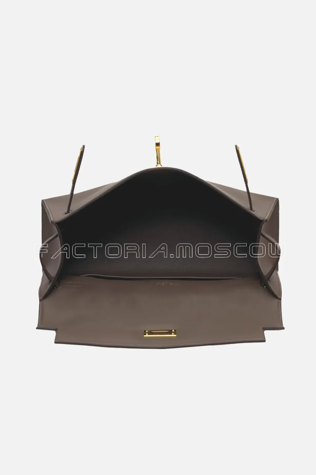 Hermes Kelly Pochette Swift Clutch Colour Etain GHW