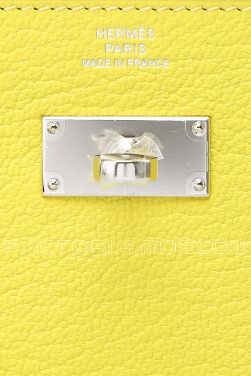 Hermes Kelly Long Wallet Chevre Lime Hardware Phw