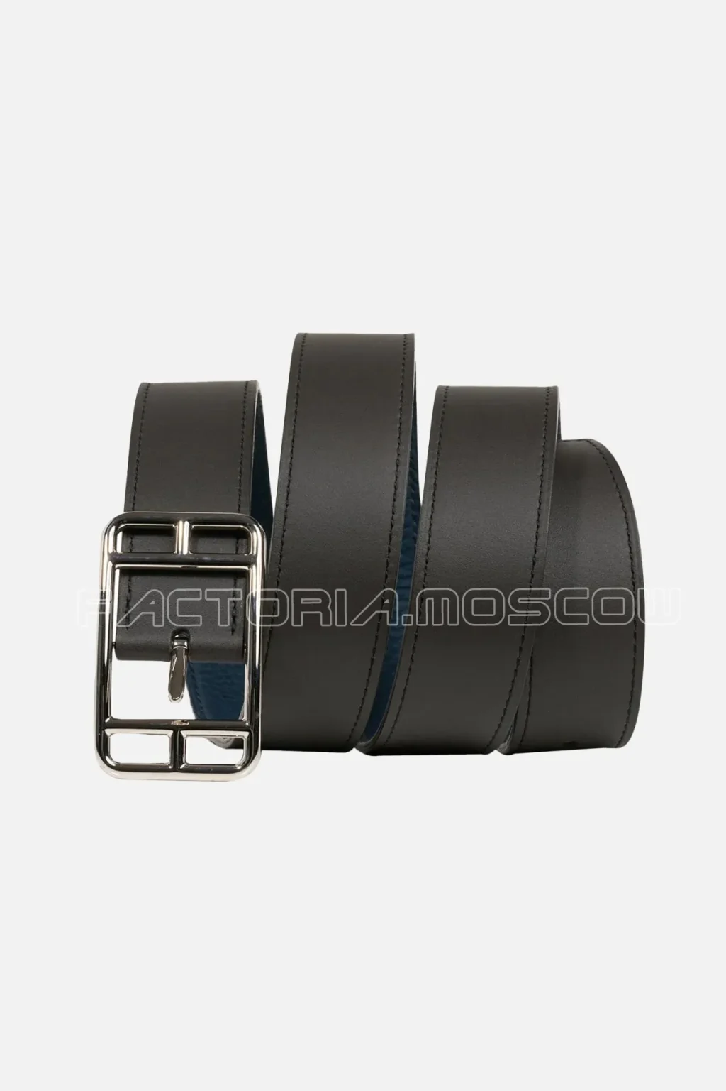 Hermes Belt Cape Cod Reversible 32mm Brown/Blue de Prusse