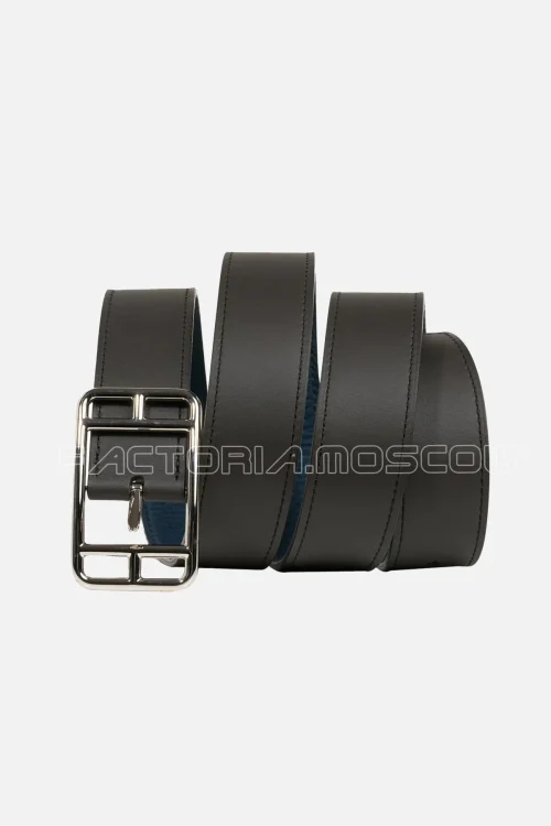 Hermes Belt Cape Cod Reversible 32mm Brown/Blue de Prusse