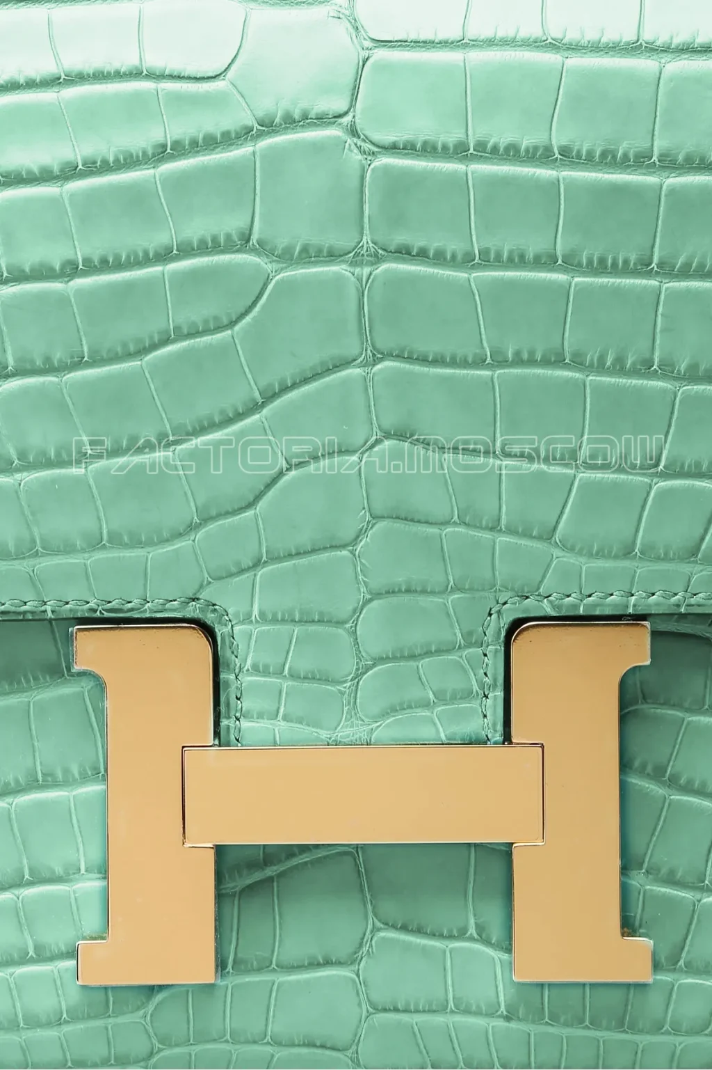Hermes Constance 24 Alligator matte Colour Vert D'Eau GHW