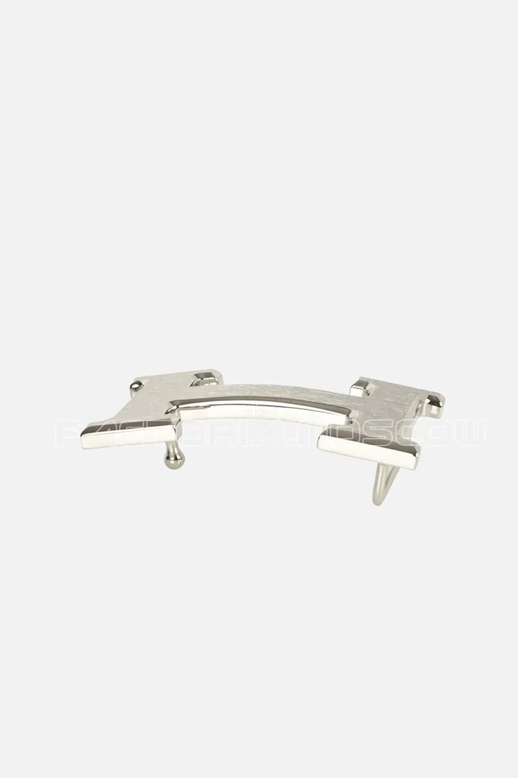 Hermes Belt H Constance 32mm Blue Obscure/Gris Mouette Brushed Palladium