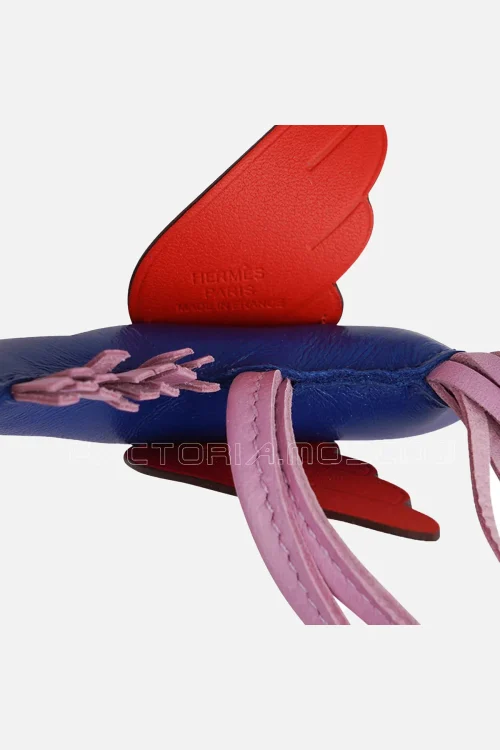 Hermes Pegase Rodeo PM Bag Charm Bleu de France/ Capucine/ Mauve Sylvestre
