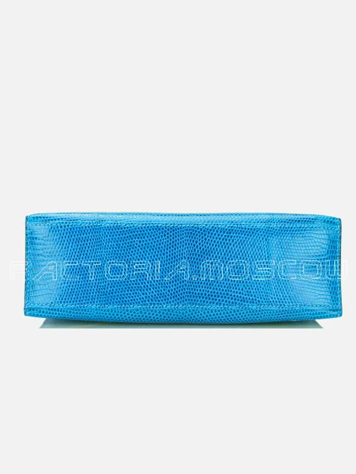 Hermes Kelly Pouchette Lizard Colour Blue Zanzibar PHW