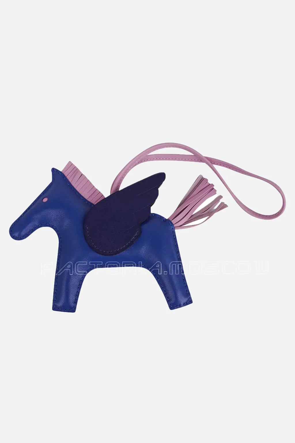 Hermes Pegase Rodeo PM Bag Charm Blue de France /Blue Sapphire/Mauve Sylvestre
