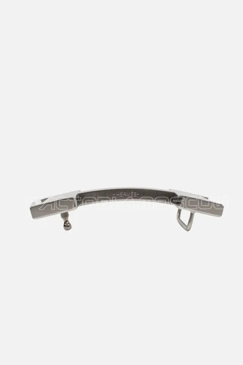 Hermes Belt Constance 42mm Black/Brown Brushed Palladium Buckle