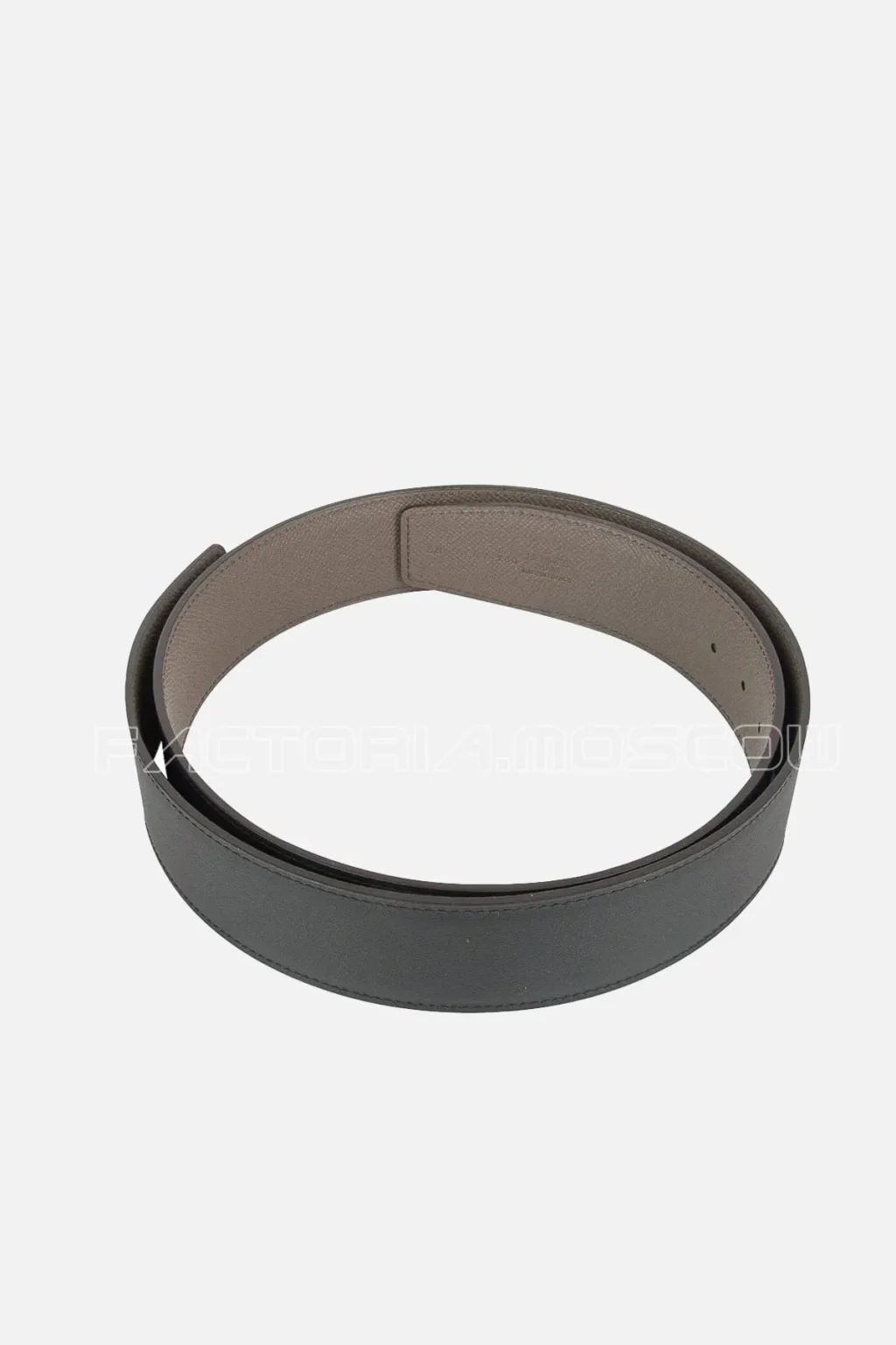 Hermes Belt H Constance 42mm Etain / Black Brushed Gold Buckle