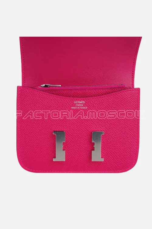 Hermes Constance Slim Epsom leather Rose Mexico Hardware Phw
