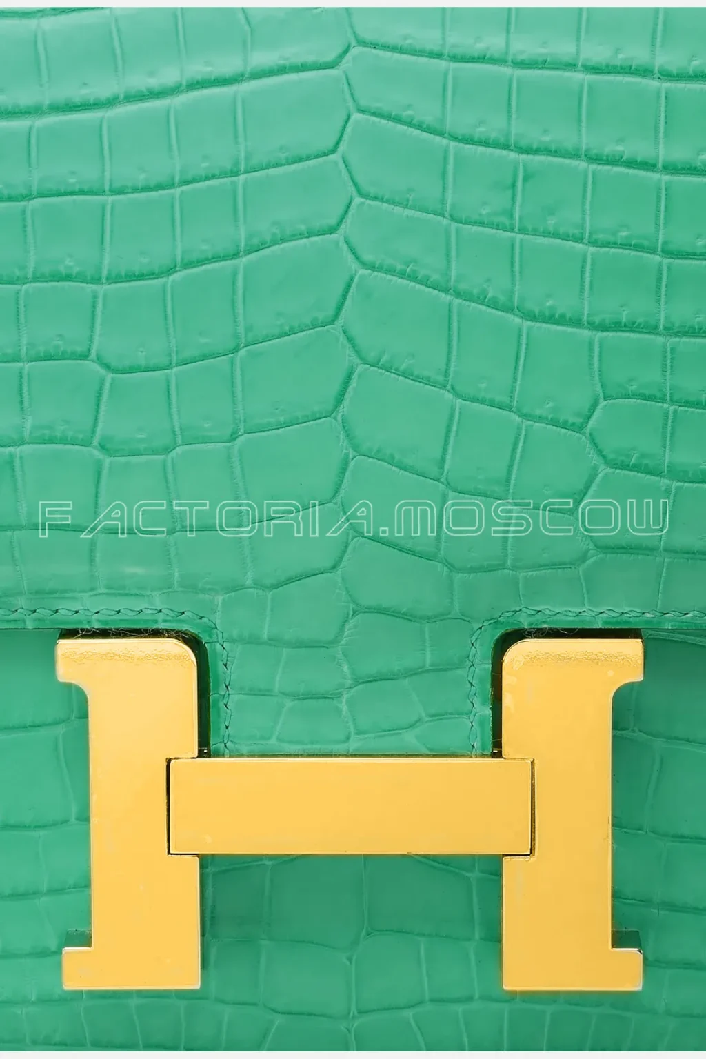 Hermes Constance 24 Crocodile Niloticus matte Colour Vert Jide GHW