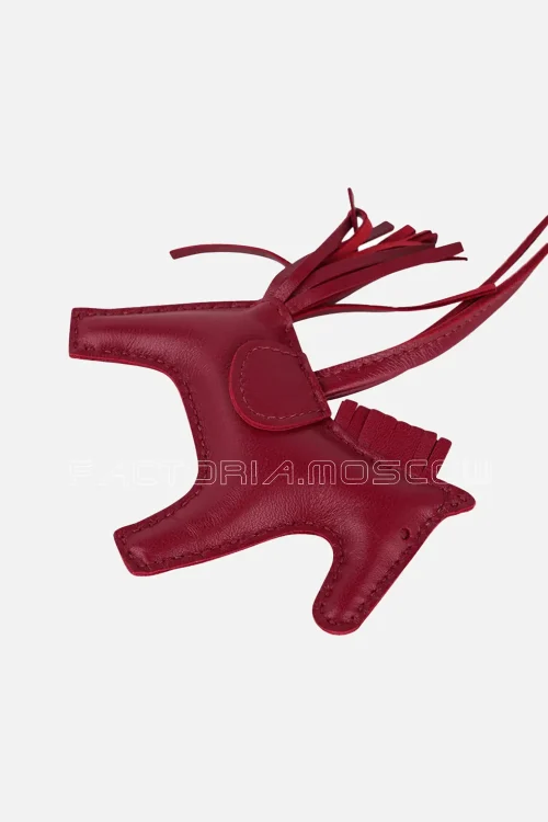 Hermes Rodeo PM Bag Charm Rubis New w/Box