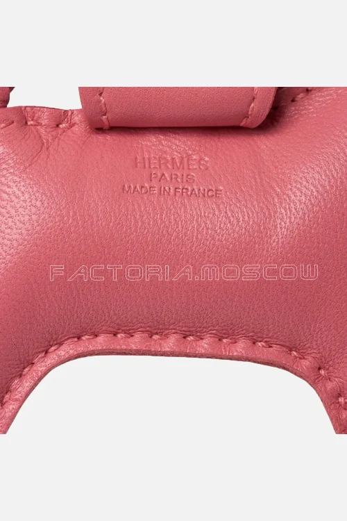 Hermes Rodeo PM Bag Charm Rose Azalee Pink New w/Box
