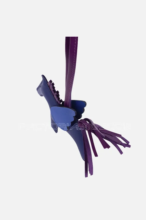 Hermes Pegase Rodeo PM Bag Charm Blue Sapphire / Blue de France / Violet