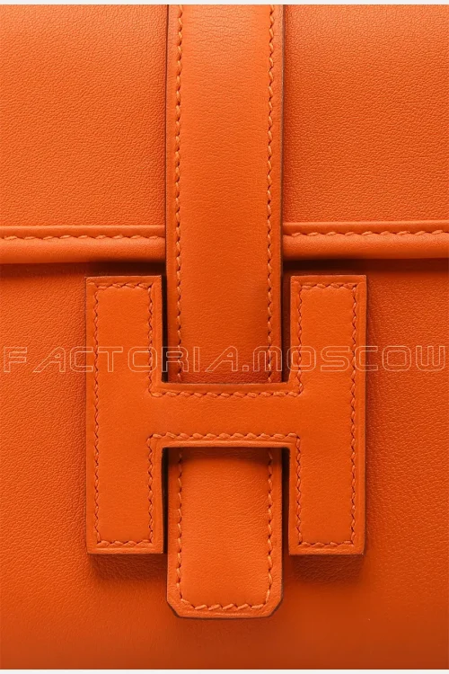 Hermes Jide Elan 29 Clutch Swift Orange Hardware Leather