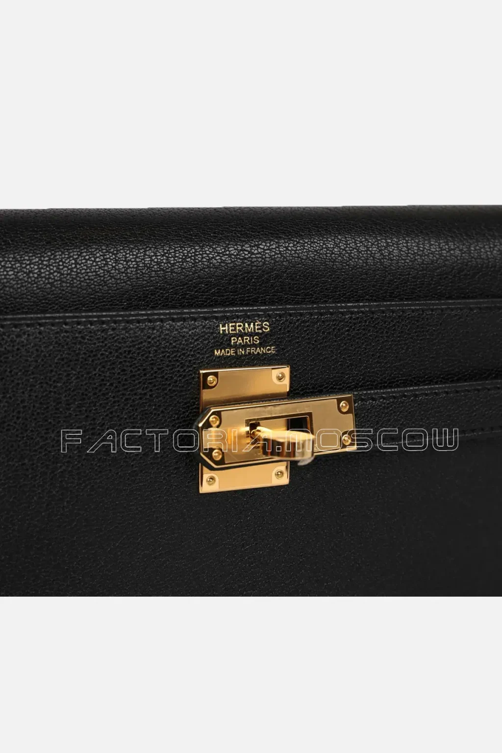 Hermes Kelly Elan Colour Black Chevre Chamkila GHW