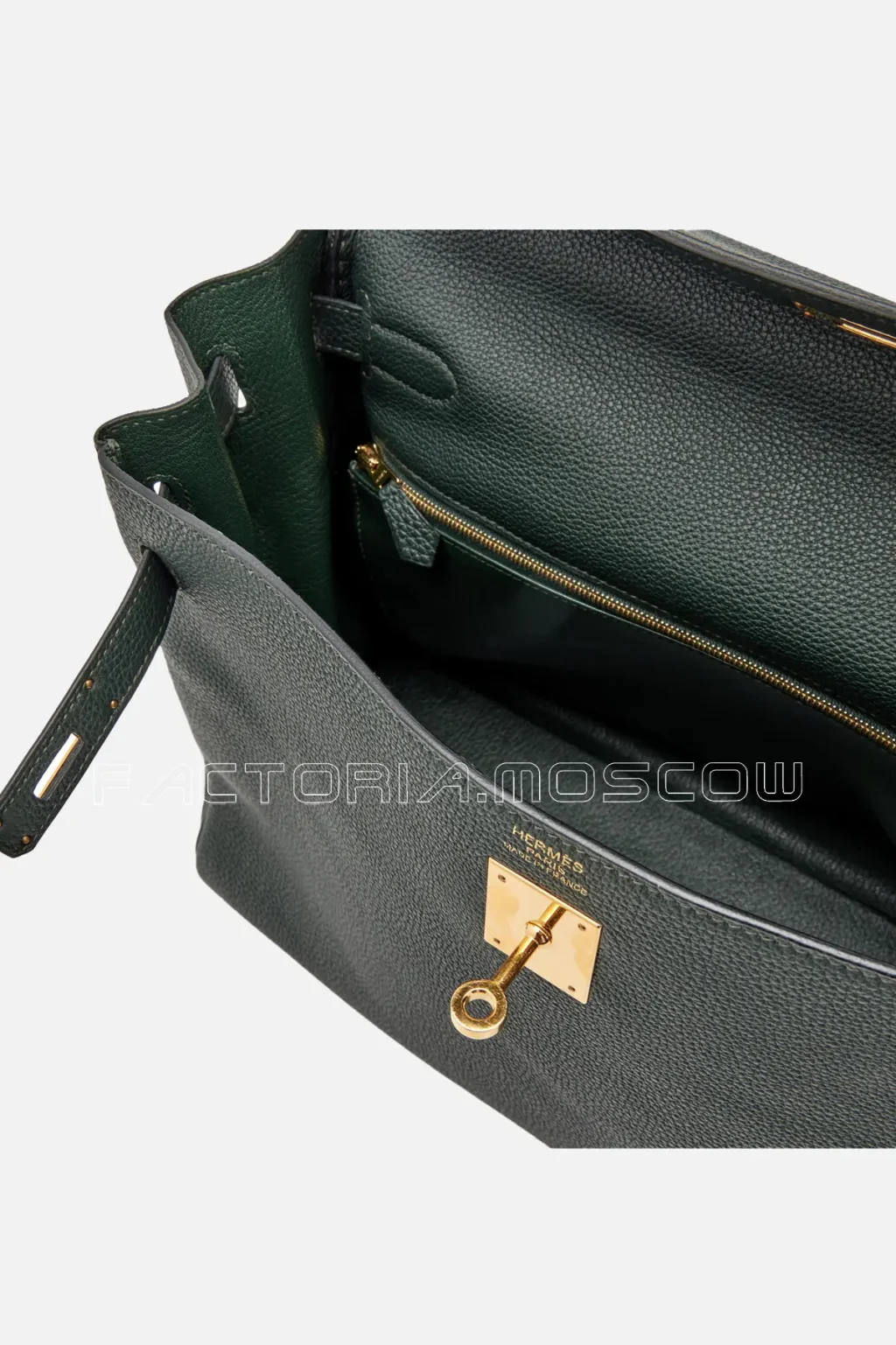 Hermès Kelly Retourne 35 Togo Colour Vert Cypress GHW