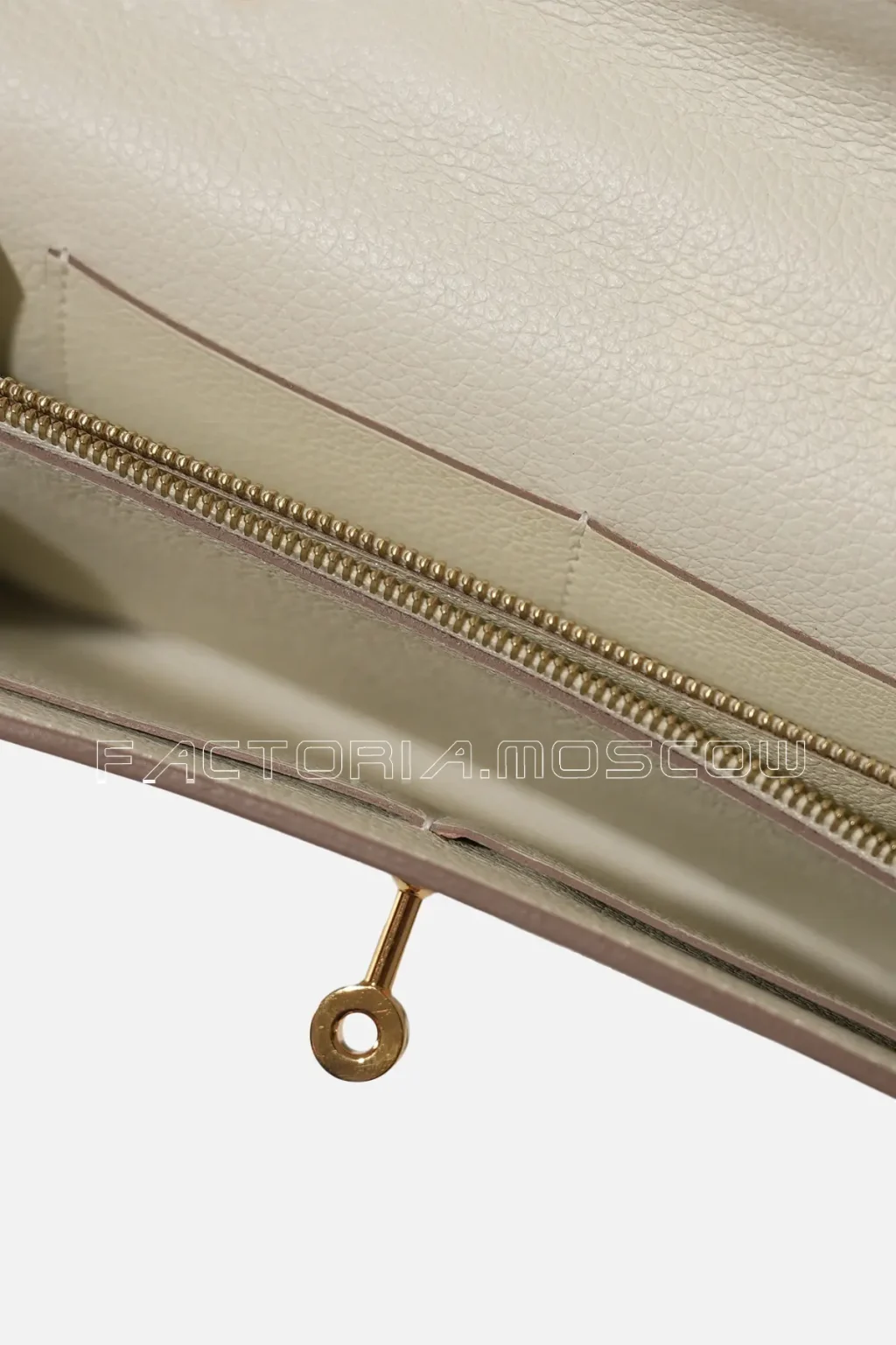 Hermès Kelly To-Go Wallet Mushroom Evercolor RGHW