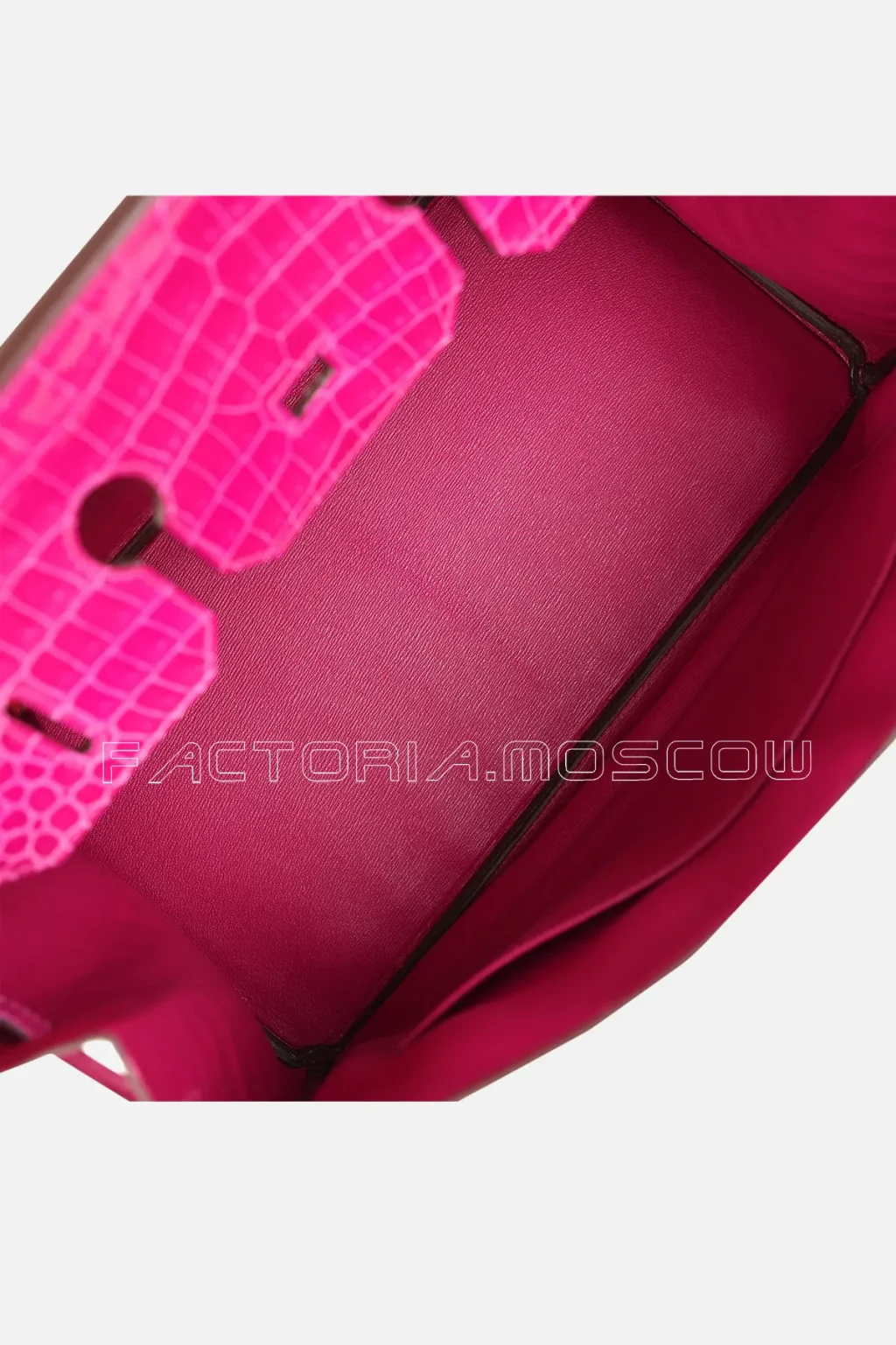 Hermès Birkin 35 Shiny Porosus Crocodile Colour Rose Scheherazade GHW