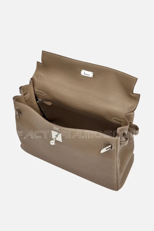 Hermès Kelly Retourne 35 Togo Colour Etoupe PHW