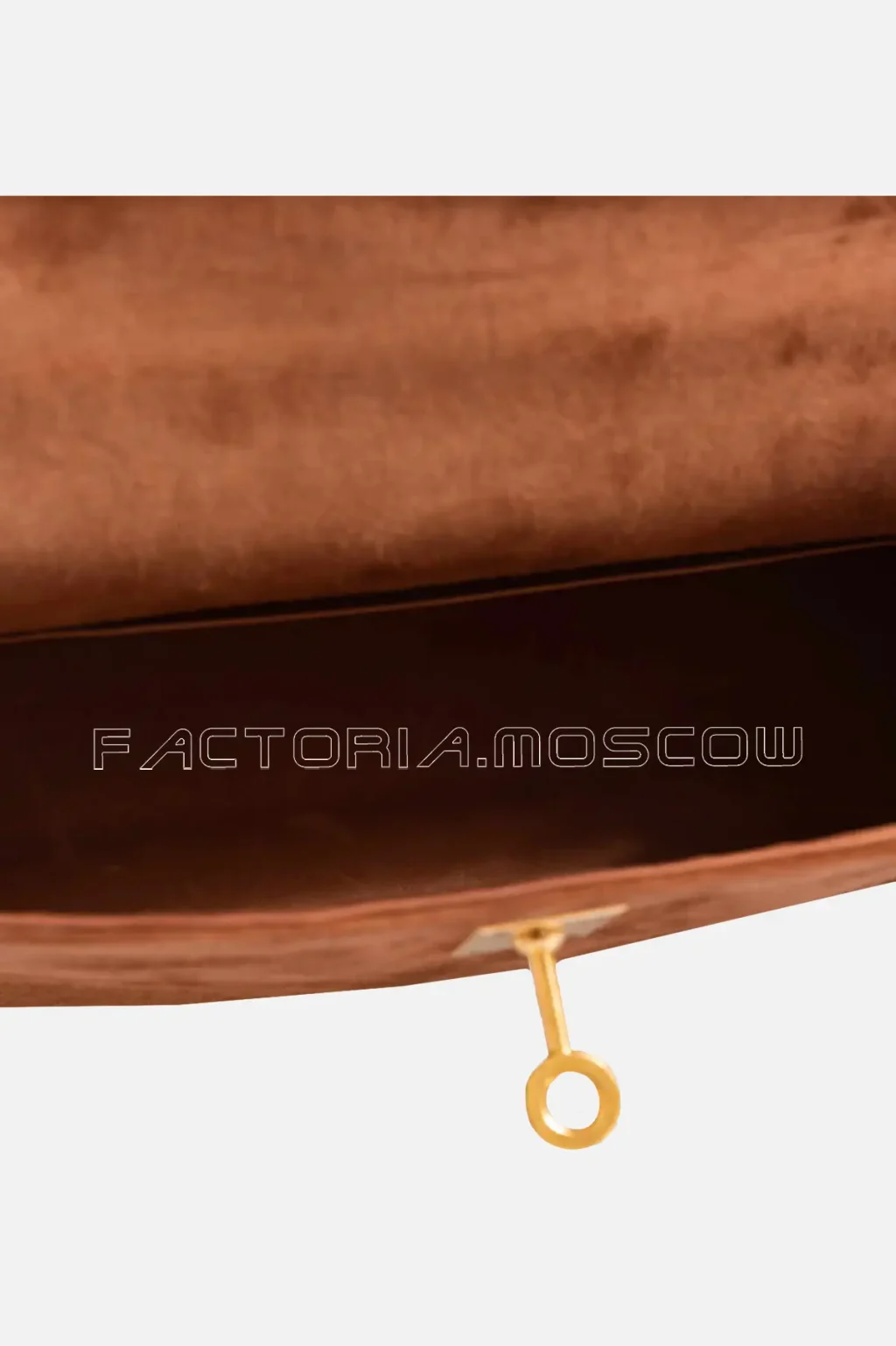 Hermes Kelly Pochette Chocolate Veau Doblis Suede GHW