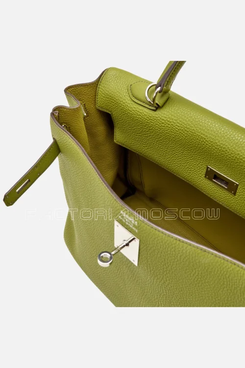 Hermès Kelly Retourne 35 Togo Colour Vert Anis PHW