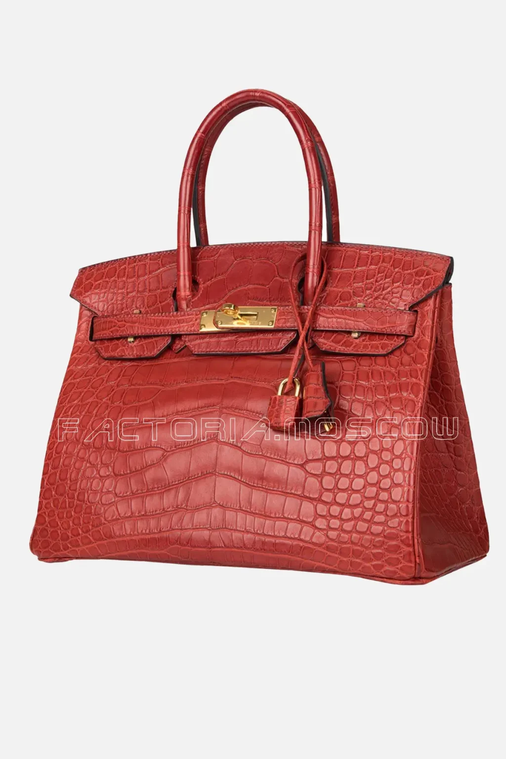 Hermes Rouge H Matte Alligator Birkin 30 GHW