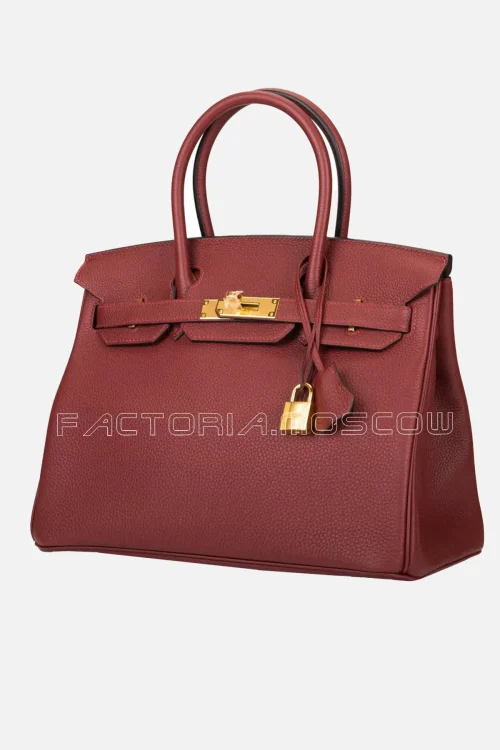Hermes Rouge H Togo Birkin 30 GHW