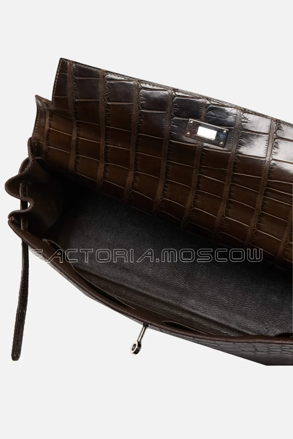 Hermès Kelly Retourne 35 Alligator Matte Colour Ebene PHW