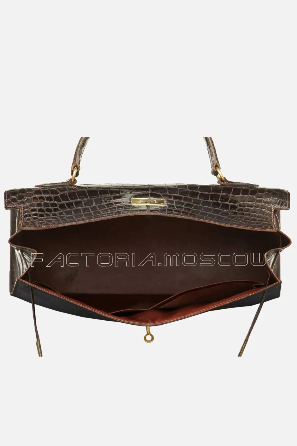 Hermès Kelly Sellier 35 Shiny Alligator Colour Cocaon GHW