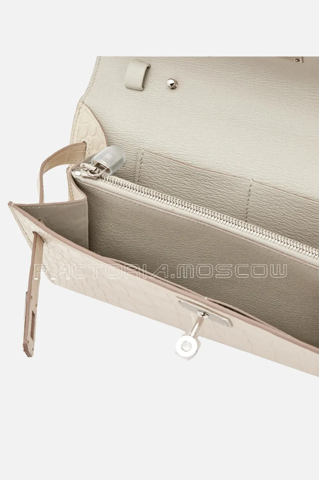 Hermès Kelly To Go Wallet Beton Matte Alligator PHW