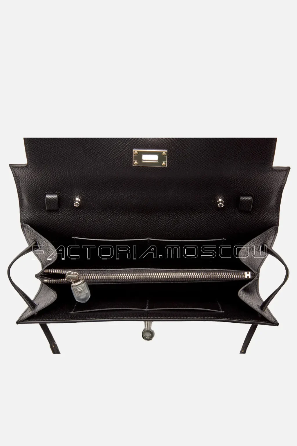Hermès Kelly To Go Wallet Black Epsom PHW
