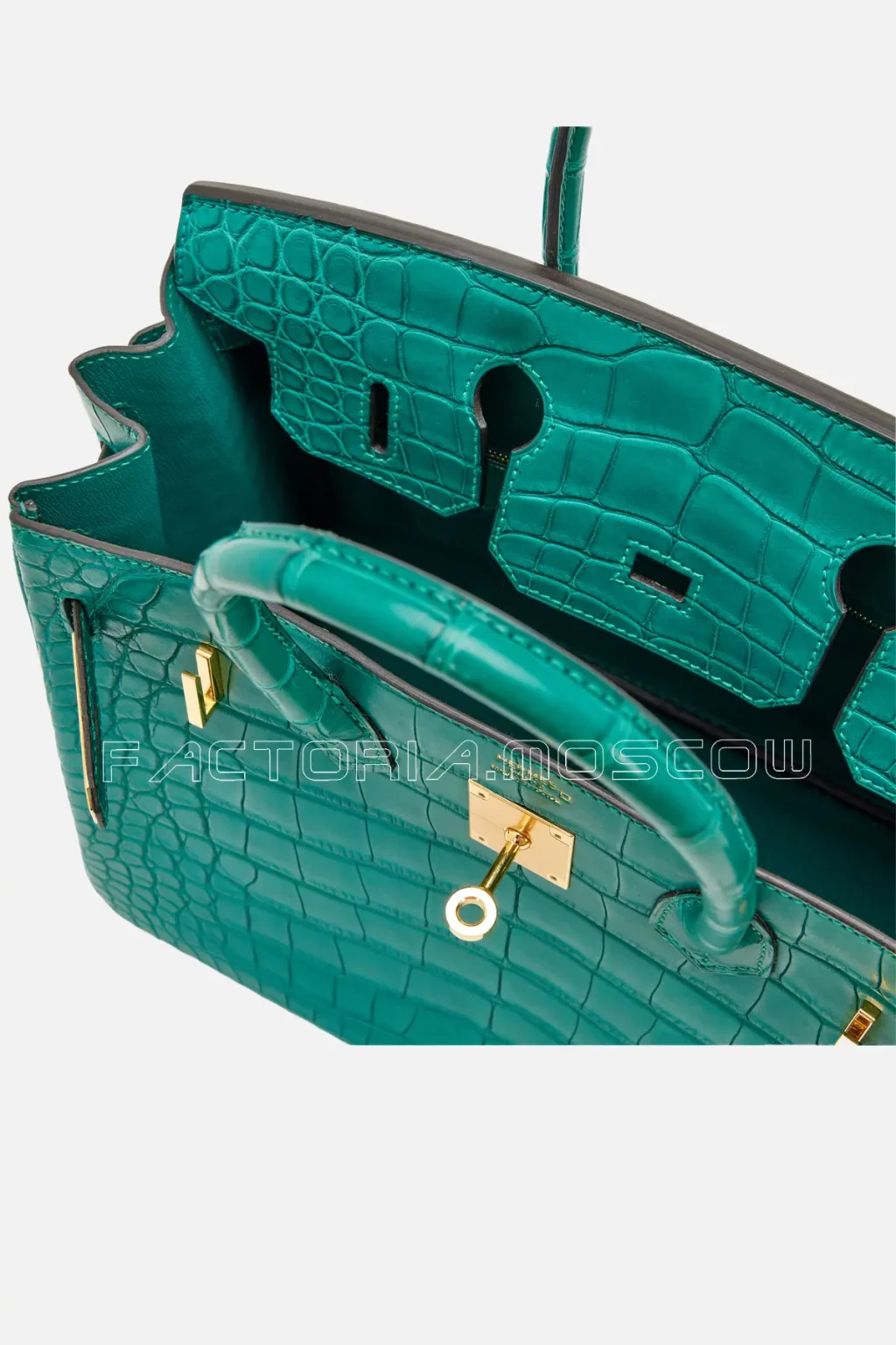 Hermes Malachite Matte Alligator Birkin 30 GHW
