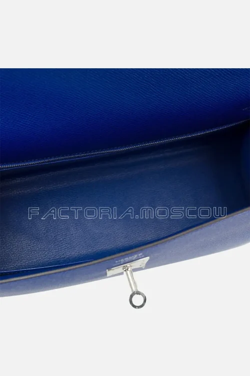 Hermes Kelly Sellier 35 Epsom Colour Blue Electric PHW