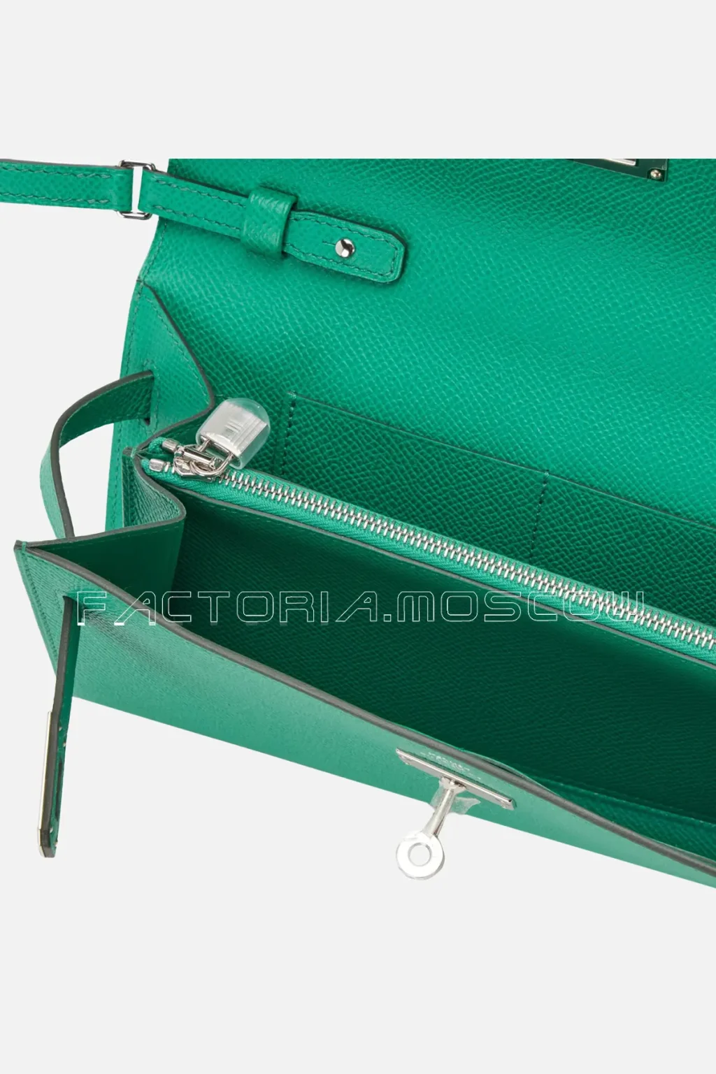 Hermès Kelly To Go Wallet Vert Jade Epsom PHW