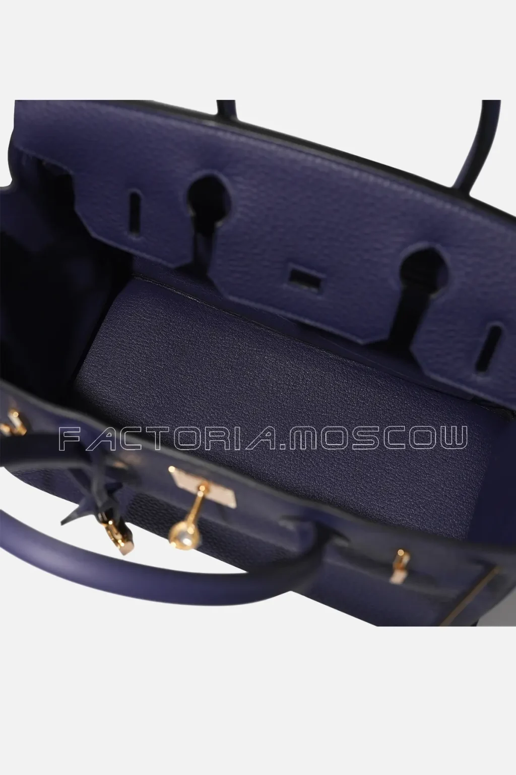 Hermes Bleu Encre Clemence Birkin 30 GHW
