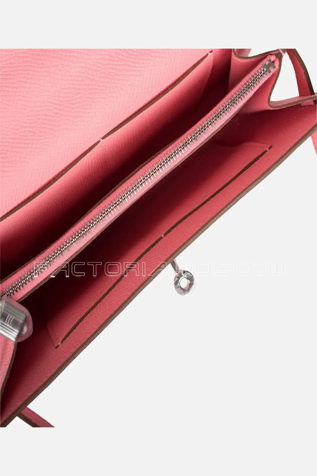 Hermès Kelly Classic Wallet To Go Rose Confetti Epsom PHW