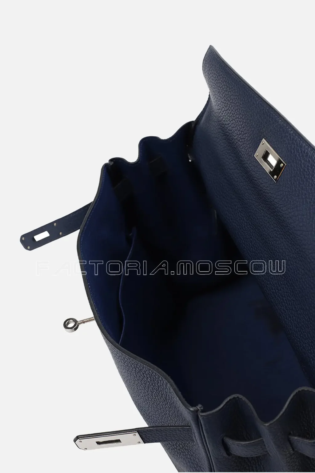 Hermes Kelly Retourne 35 Togo Colour Blue Nuit PHW