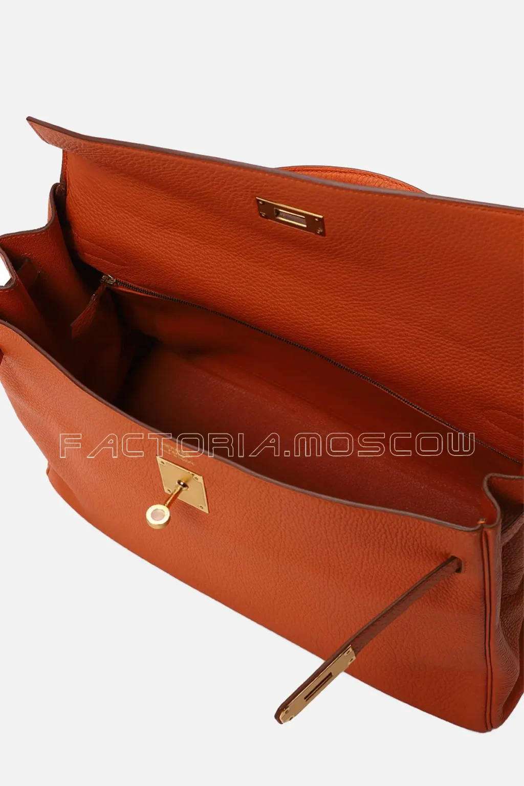 Hermes Kelly Retourne 35 Togo Colour Orange GHW