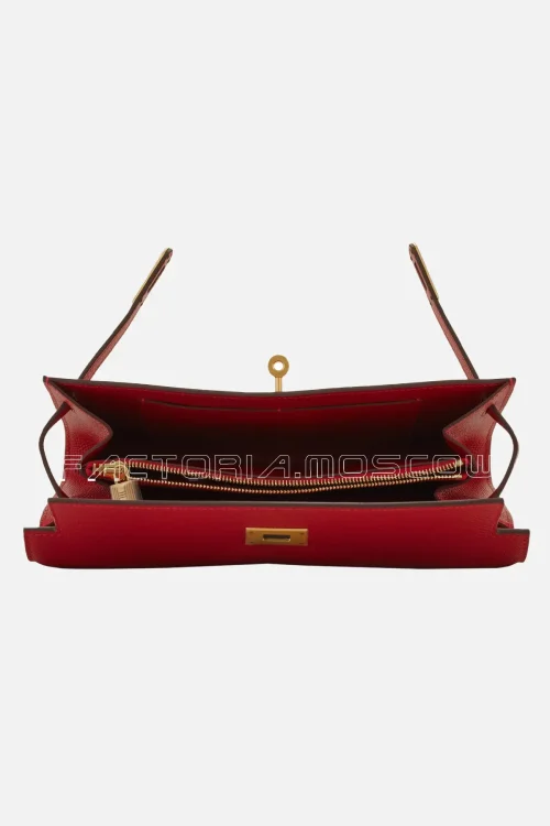 Hermès Kelly To Go Wallet Rouge Casaque Epsom GHW