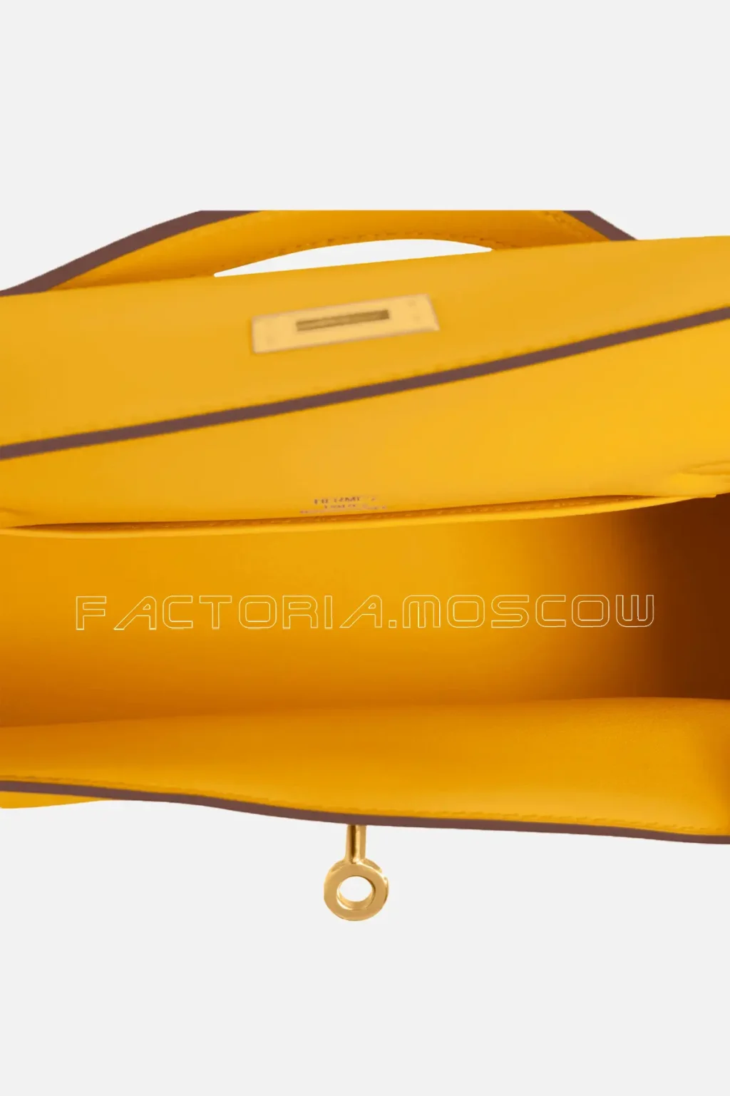 Hermes Kelly Pochette Swift Colour Jaune Amber GHW