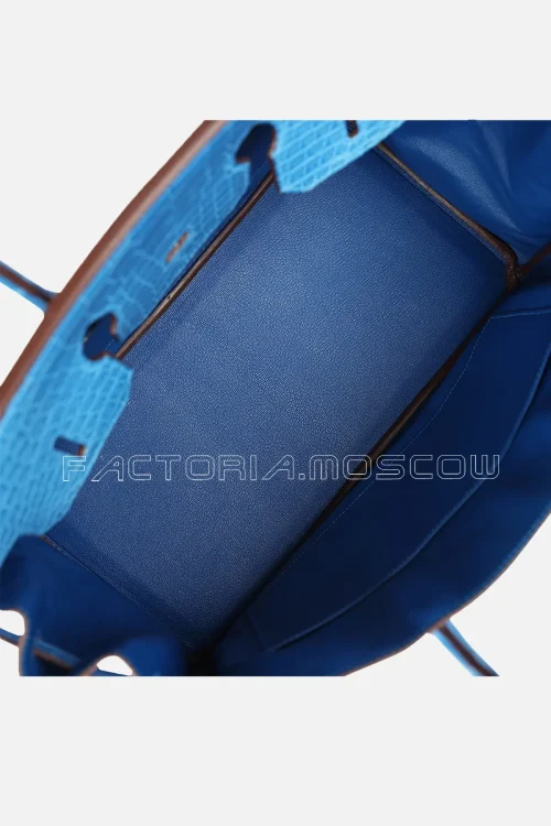 Hermès Birkin 35 Matte Alligator Colour Mykonos PHW