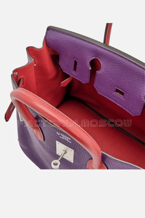 Hermes Anemone and Rouge Casaque Clémence Birkin 30 PHW